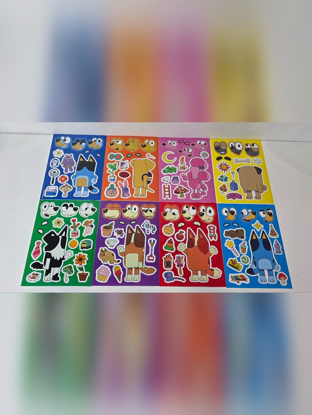 Bluey Make-a-face Sticker Set